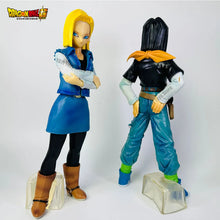 Load image into Gallery viewer, 25CM Dragon Ball Z Android 17 18 Anime Figure Android 18 PVC Action Figures Collection Model Toys for Children Christmas Gifts