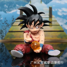 Load image into Gallery viewer, 10cm Dragon Ball Z Anime Son Goku with the Crystal Ball Pvc Model Statue Collection Decoration Doll Ornaments Toys Birthday Gift