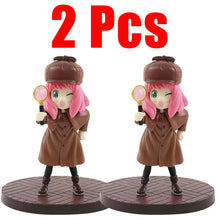 Load image into Gallery viewer, New 2pcs Anime Spy X Family CODE:White 14cm Toy PVC Anya Winter Clothing Detective Image Desktop Decorations Cute Gifts for Kids