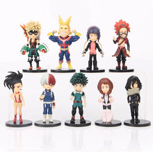 Load image into Gallery viewer, 9PCS My Hero Academia Anime Figure Shoto Bakugou Boku Izuku Duke PVC Large Action Figures Anime Character Gift Collection Series