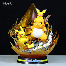 Load image into Gallery viewer, Pokemon Evolution Eevee Anime Figures Charizard Raichu Mewtwo Dragonite Venusaur Gengar Illuminous Figurine PVC Statue Model Toy