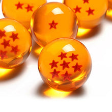 Load image into Gallery viewer, Dragon Ball Z 3.5cm Stars Crystal Ball Anime Orange Crystal Desktop Ornaments Toys Collection for Kids Gift