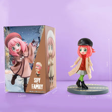 Load image into Gallery viewer, New 2pcs Anime Spy X Family CODE:White 14cm Toy PVC Anya Winter Clothing Detective Image Desktop Decorations Cute Gifts for Kids