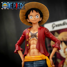Load image into Gallery viewer, Hot 28cm One Piece Anime Figure Confident Smiley Luffy Three Form Face Changing Doll Action Figurine Model Toys Kits