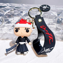 Load image into Gallery viewer, Anime BLEACH Figure Doll Toy Kurosaki Ichigo Model Keychain Backpack Ornament Keyrings Car Pendant Key Holder Kids Xmas Gifts