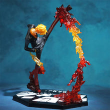 Load image into Gallery viewer, 16cm Anime One Piece Sanji Sculpture Black Leg Fire Battle Version Pvc Collectible Onepiece Action Figure Model Children's Toys