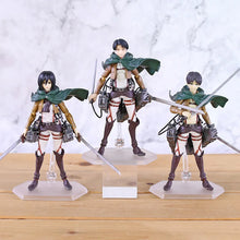 Load image into Gallery viewer, Attack on Titan Eren Yeager Levi Mikasa Ackerman PVC Action Figure figma203 figma 207 figma 213 Anime Figure Model Toy Doll Gift