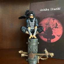 Load image into Gallery viewer, 23cm Anime Naruto Anbu Uchiha Itachi Tsukuyomi Sharingan Squatting In·stock Figure Pvc Model Decoration Collection Toy Gift Ship