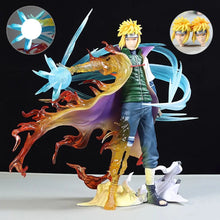Load image into Gallery viewer, 26cm Naruto Namikaze Minato Anime Figures Gk Figurine with LED Pvc Statue Rasengan Decoration Collectible Model Kids Toys Gift