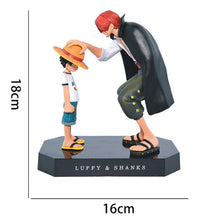 Load image into Gallery viewer, 18cm One Piece Anime Figure Four Emperors Shanks Straw Hat Luffy Action Figure One Piece Sabo Ace Sanji Roronoa Zoro Figurine