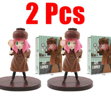 Load image into Gallery viewer, Kawaii Anime Spy X Family Action Figure Toys PVC Anya Detective Spy Family Figures Desktop Decoration Cute Gifts for Kids