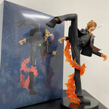 Load image into Gallery viewer, 16cm Anime One Piece Sanji Sculpture Black Leg Fire Battle Version Pvc Collectible Onepiece Action Figure Model Children's Toys