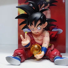 Load image into Gallery viewer, 10cm Dragon Ball Z Anime Son Goku with the Crystal Ball Pvc Model Statue Collection Decoration Doll Ornaments Toys Birthday Gift