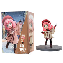 Load image into Gallery viewer, New 2pcs Anime Spy X Family CODE:White 14cm Toy PVC Anya Winter Clothing Detective Image Desktop Decorations Cute Gifts for Kids