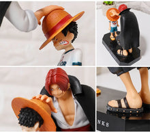 Load image into Gallery viewer, 18cm One Piece Anime Figure Four Emperors Shanks Straw Hat Luffy Action Figure One Piece Sabo Ace Sanji Roronoa Zoro Figurine