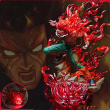 Load image into Gallery viewer, 26cm Naruto Might Guy Figure Ten Years of Shinobi Anime Action Figure With Light Immortal Sitting Pvc Model Collection Toy Gift