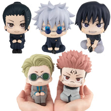 Load image into Gallery viewer, 10cm Jujutsu Kaisen Anime Figure Look Up Q Version Satoru Gojo/Geto Suguru Action Figure Fushiguro Toji/Okkotsu Yuta Figurine