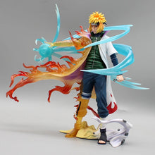 Load image into Gallery viewer, 26cm Naruto Namikaze Minato Anime Figures Gk Figurine with LED Pvc Statue Rasengan Decoration Collectible Model Kids Toys Gift
