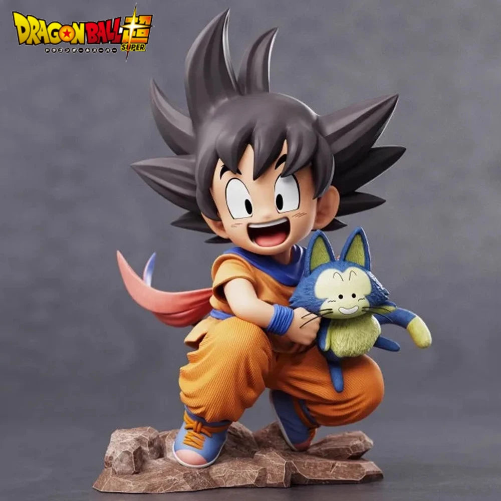 New 10cm Dragon Ball Z Anime Figure Goku Figure Goku Embrace Pura PVC Anime Collectible Model Toys Gifts