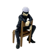 Load image into Gallery viewer, 11CM Gojo Satoru Anime Jujutsu Kaisen Figure Satoru Gojo Rest Time Sitting Position Comes With Stool Gift Toy Action Figure PVC
