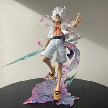 Load image into Gallery viewer, NY Nika Luffy Anime Figure 24cm, Standing Pose Gear 5 Sun God, One Piece GK Statue, Collectible Model Decor, Gift
