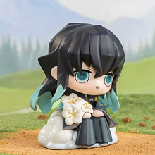 Load image into Gallery viewer, POP MART Demon Slayer Birth Flower Series Anime Action Figure Guess Bag Ornament Figurines Home Decor Desktop Dolls Model Gift
