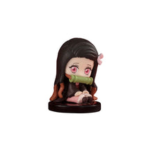 Load image into Gallery viewer, 10pcs Set Q Version Demon Slayer Sitting Ghost Doll Tanjiro Nidouzi Inosuke Zenizu Figure Action Figure Movie Model kid Toy Gift
