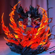 Load image into Gallery viewer, One Piece Series Haki Luffy, Ultra-Detailed 40cm Illuminated Dual-Head Sculpt Statue, Super Sized &amp; Highly Luffy Figure
