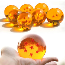 Load image into Gallery viewer, Dragon Ball Z 3.5cm Stars Crystal Ball Anime Orange Crystal Desktop Ornaments Toys Collection for Kids Gift
