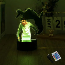 Load image into Gallery viewer, Anime Figures Attack on Titan 3D Lamp LED Night Light RGB16 Colors Lamps Remote Standing Sign Decor Bedroom Home Kids Toys Gifts
