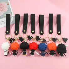 Load image into Gallery viewer, Anime BLEACH Figure Doll Toy Kurosaki Ichigo Model Keychain Backpack Ornament Keyrings Car Pendant Key Holder Kids Xmas Gifts
