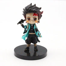 Load image into Gallery viewer, Q Posket Figure Wholesale Demon Slayer Mini Figurine 6pcs/12pcs/Sets Kimetsu No Yaiba Small PVC Dolls Desktop Decoration
