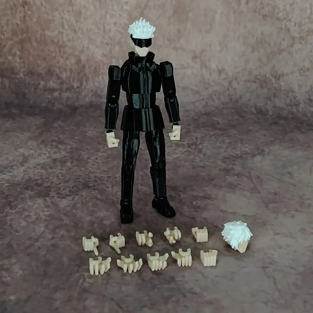 3D Printed Gojo Satoru Jujutsu Kaisen Anime Multi-Jointed Shapeshift Toys Action Figures Mannequin Model Ornaments Gifts