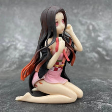 Load image into Gallery viewer, 12CM Demon Slayer Kamado Nezuko Kneeling Kimono Dress Up Model Toy PVC Doll Toy Gift Collection Collection Static Doll
