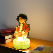 Load image into Gallery viewer, Anime Figures Attack on Titan 3D Lamp LED Night Light RGB16 Colors Lamps Remote Standing Sign Decor Bedroom Home Kids Toys Gifts
