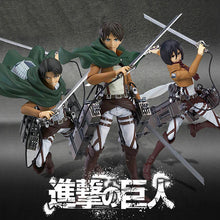 Load image into Gallery viewer, Attack on Titan Eren Yeager Levi Mikasa Ackerman PVC Action Figure figma203 figma 207 figma 213 Anime Figure Model Toy Doll Gift
