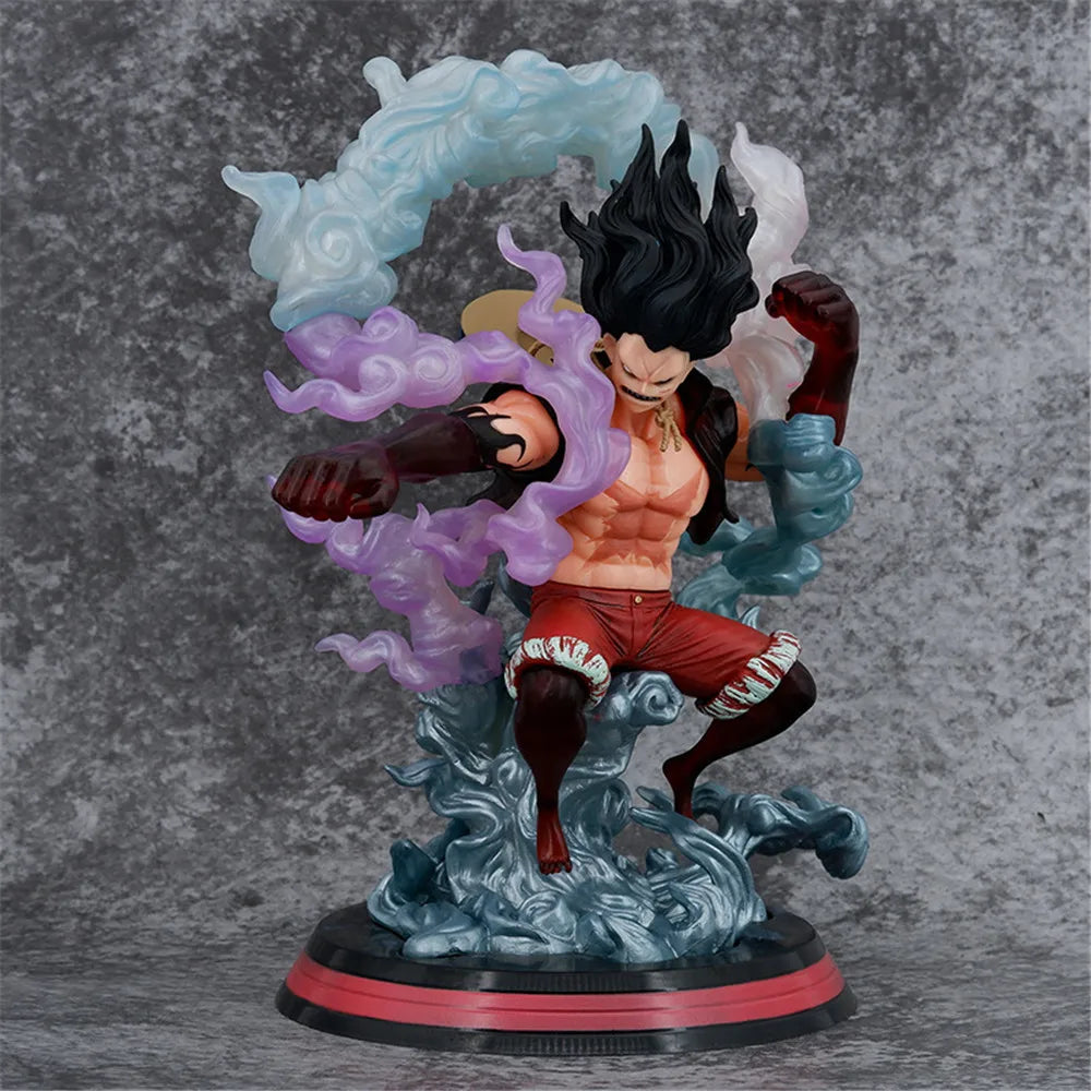27cm Anime One Piece Monkey D Luffy Gear 4 Battle PVC Action Figure Model Collection Game Statue Kids Toys Gifts Figurine Doll