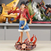 Load image into Gallery viewer, 27cm One Piece Standing Posture Luffy Double Head Eagle Meteor Hat Group Gift PVC Statue Collectible Model Decoration Toys Gift
