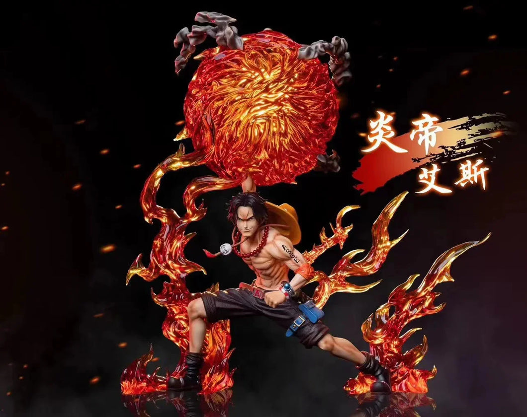 One Piece Anime Figure 26cm Portgas·D· Ace Cartoon Action Peripheral Toys Figures Ace Mera Mera No Mi Model Pvc Gifts Toys