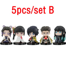 Load image into Gallery viewer, 10pcs Set Q Version Demon Slayer Sitting Ghost Doll Tanjiro Nidouzi Inosuke Zenizu Figure Action Figure Movie Model kid Toy Gift
