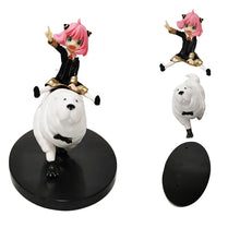Load image into Gallery viewer, 14cm SPY×FAMILY Anya Anime Figure Bond Anya Forger Action Figures Kawaii Girl Riding Dog Figurine PVC Collection Model Doll Toy
