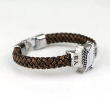Load image into Gallery viewer, Anime Attack on Titan Figure Toys Action Figure Leather Rope Woven Bracelet Fans Cosplay Collection Jewelry Accessories Gift
