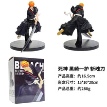 Load image into Gallery viewer, 17CM Anime BLEACH Kurosaki Ichigo Model Knife Swinging Posture Toy Soul-Cutting knife Gift Collection Action Figure Boxed
