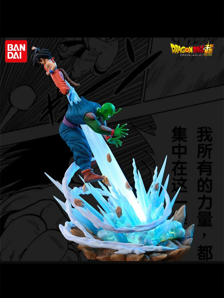 Dragon Ball Z Anime Figure GK Son Goku Piccolo SKY Duel 20cm With Light Action Figure PVC Collection Dolls Statue Toys Kid Gifts