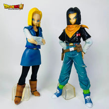 Load image into Gallery viewer, 25CM Dragon Ball Z Android 17 18 Anime Figure Android 18 PVC Action Figures Collection Model Toys for Children Christmas Gifts
