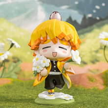 Load image into Gallery viewer, POP MART Demon Slayer Birth Flower Series Anime Action Figure Guess Bag Ornament Figurines Home Decor Desktop Dolls Model Gift
