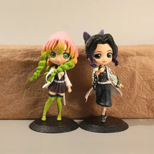 Load image into Gallery viewer, Anime 15cm Demon Slayer Figure Nezuko Tanjirou Zenitsu Inosuke Kyoujurou Giyuu Kawaii Qposket PVC Model Toys children Gift
