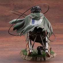 Load image into Gallery viewer, Attack On Titan Action Figure Levi Ackerman Figurine 18cm Collection Shingeki no Kyojin Statue Battle Damage Rivaille Model Toys

