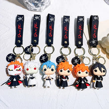 Load image into Gallery viewer, Anime BLEACH Figure Doll Toy Kurosaki Ichigo Model Keychain Backpack Ornament Keyrings Car Pendant Key Holder Kids Xmas Gifts
