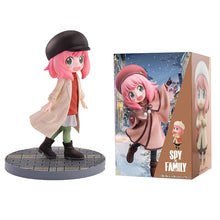 Load image into Gallery viewer, New 2pcs Anime Spy X Family CODE:White 14cm Toy PVC Anya Winter Clothing Detective Image Desktop Decorations Cute Gifts for Kids
